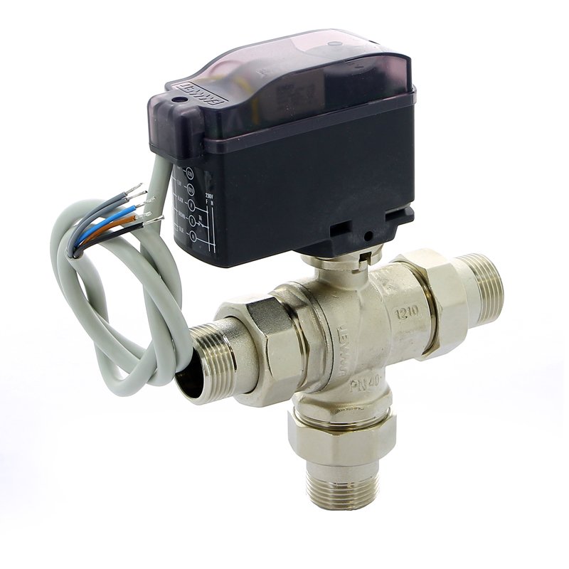 Кран сгон НН 1" 3-ходовой с сервоприводом MODULO COMPACT EMMETI 1425810 - Вид №1