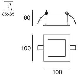 Linea Light Group Прямоугольный светодиодный прожектор из алюминия и стекла Box sun-id-1379729 - Вид №1