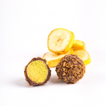 Конфеты Трюфель с бананом CACAOJET Santreyd 34446