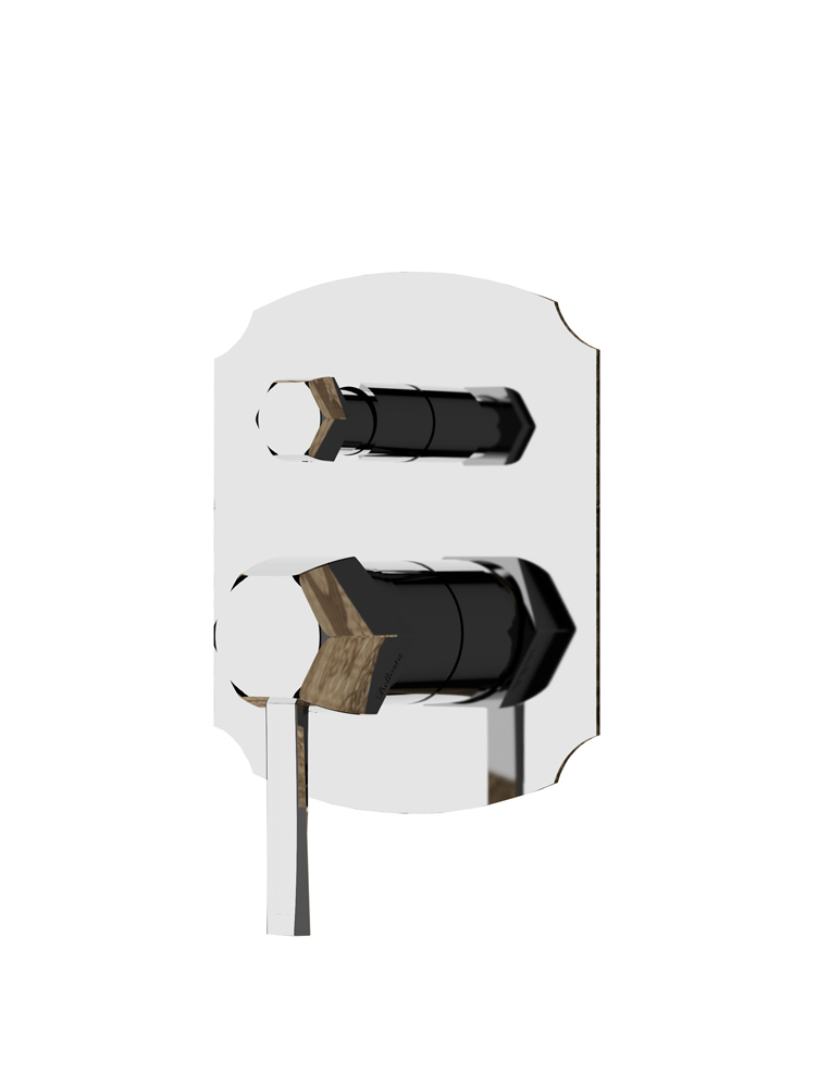 1400/K/E
+ 104002 Bellosta Rubinetterie ВСТРОЕННЫЙ СМЕСИТЕЛЬ С ДИВЕРТЕРОМ НА 2 ВЫХОДА Stresa