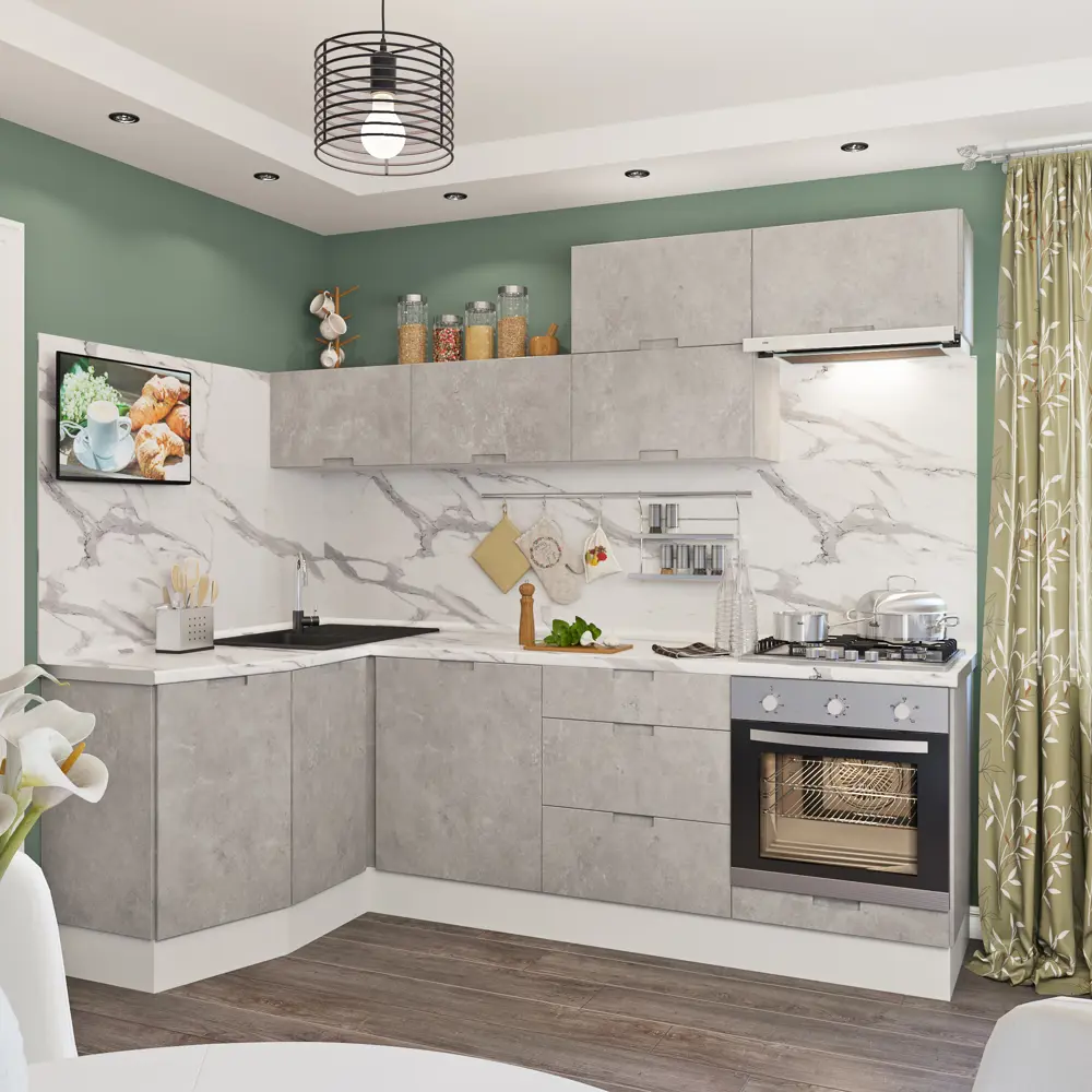 Фасад для кухонного шкафа Берлин 45x70 см Delinia МДФ цвет серый STLM-2048969 - Вид №14