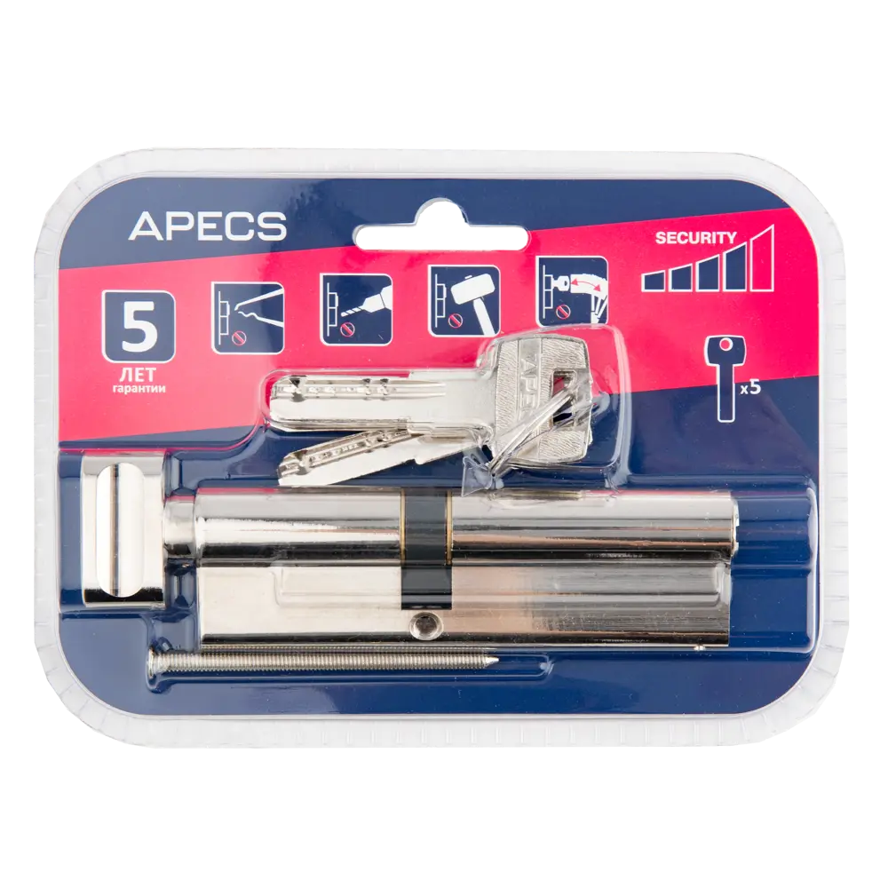 Цилиндр дверной APECS Pro с защитой от выбивания, 60x45 мм 85559797 PRO LM STLM-0063858 - Вид №2