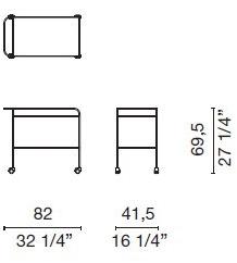 Cappellini Тележка для еды из ламината  Pc_21  - Вид №2