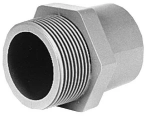 SANIT 35061000000 Переход гнездо ниппель, АБС, с конической наружной резьбой BSP