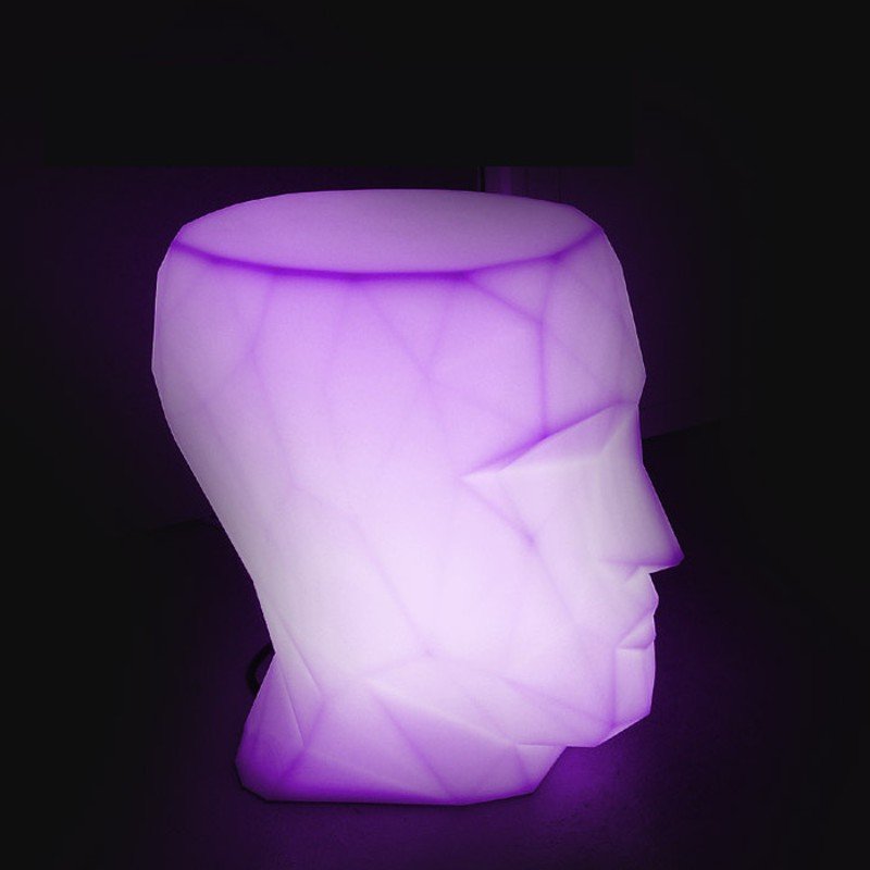 Приставной столик фигурный светящийся 49 см Adan от Vondom VONDOM ADAN ОТ VONDOM 288875 Голубой  - Вид №3