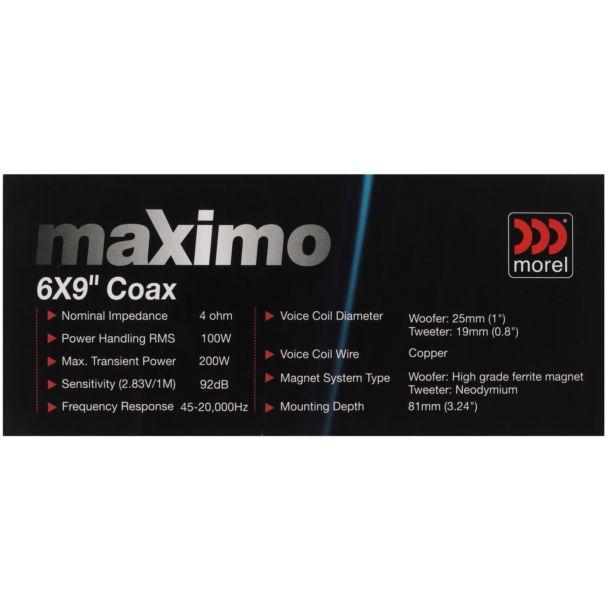 0164513 Коаксиальная акустическая система Morel Maximo Coax 6x9 STDN-0066727 - Вид №5