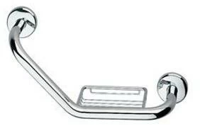 INDA® Поручень в угловой ванной с мыльницей Hotellerie A0492t