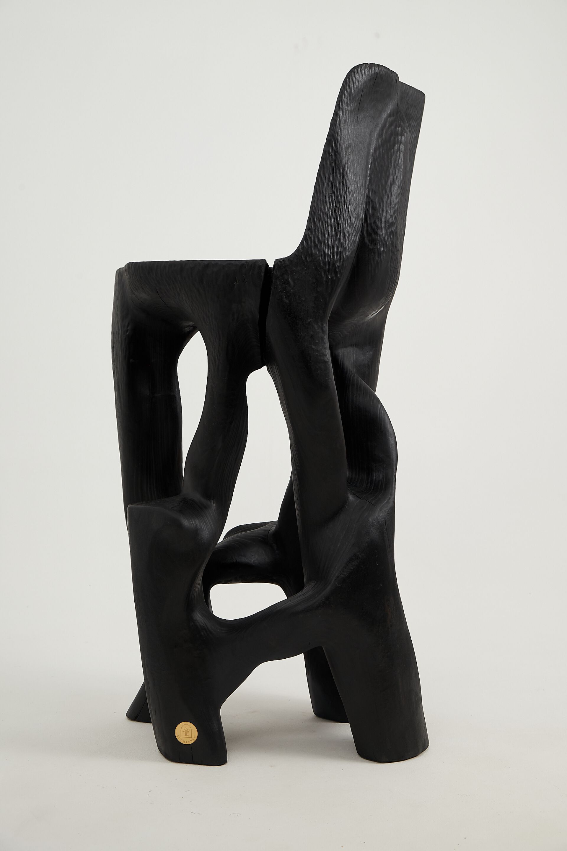 Высокий деревянный стул со спинкой Logniture Makha ARCH-00085057 - Вид №6