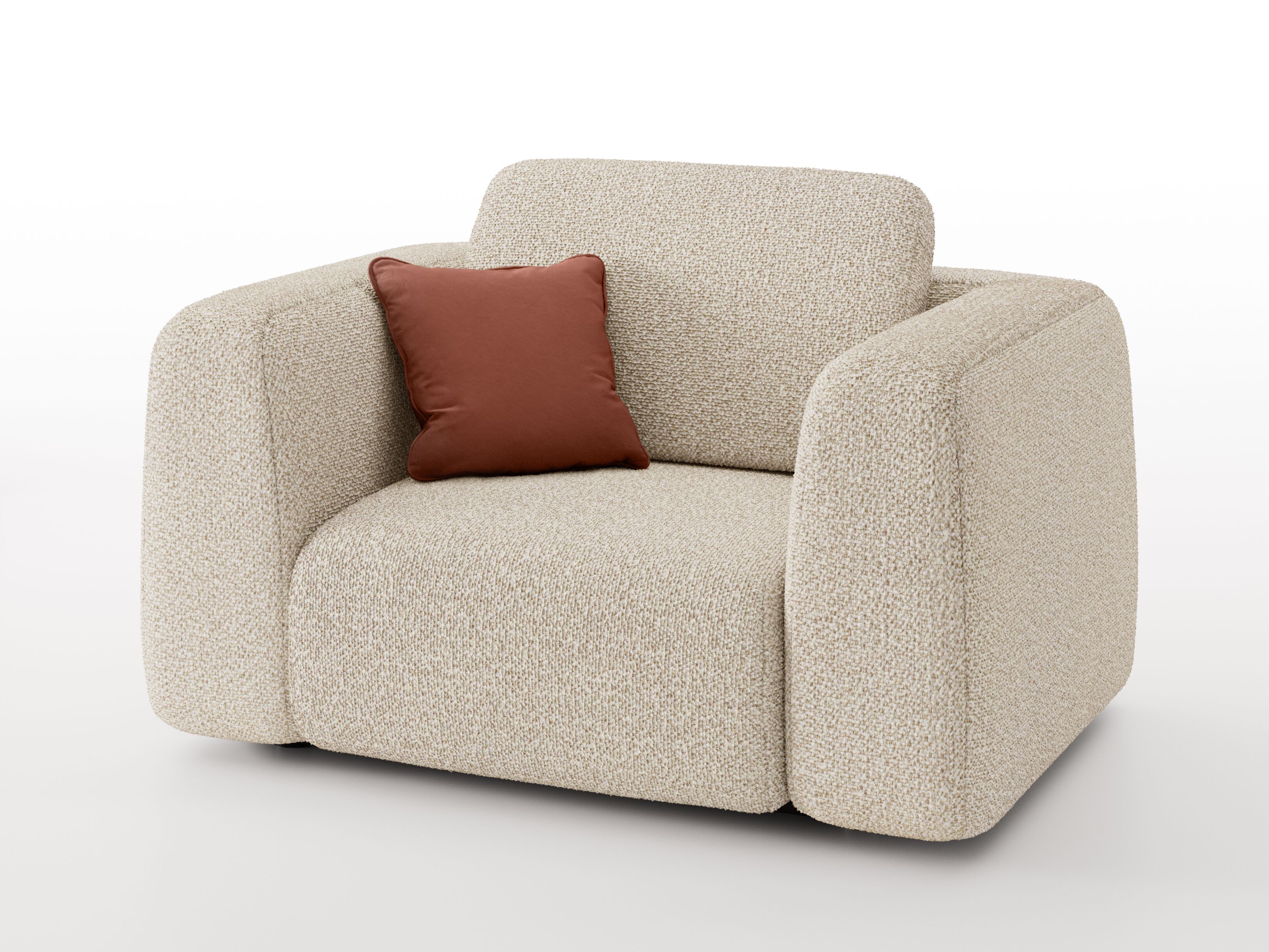 Тканевое кресло с подлокотниками Bizzotto Italia Aequilibrium ARCH-00108486