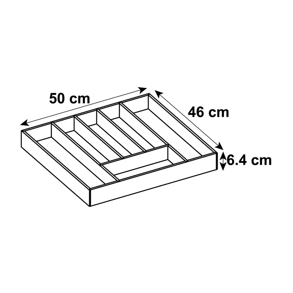 Лоток для столовых приборов Delinia 49.8x6.4x44.6 см бамбук цвет жёлтый 80050635 STLM-2157296  - Вид №9