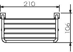 10860M Душевая полка подвесная цвет хром LANGBERGER Accessories - Вид №2