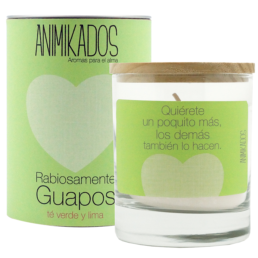 VV007RGAM Свеча ароматическая animikados, absolutely fabulous, Зеленый чай и лайм, 40 ч. Ambientair 
