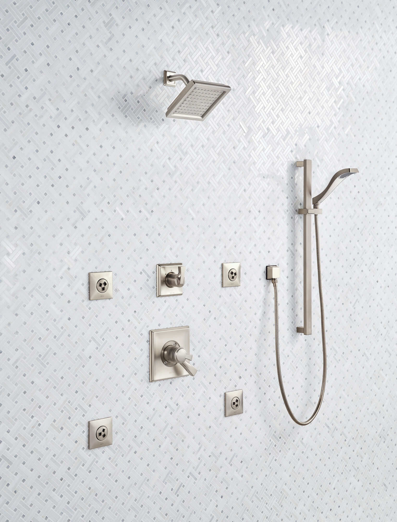 HydraChoice® Body Spray - H2Okinetic® Успокаивающая насадка-спрей Delta Faucet SH5003-SS - Вид №9