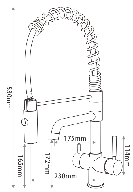 Кухонные смесители Barcelone SSL-5370-WP SEAMAN - Вид №2