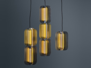 Стеклянный подвесной светильник