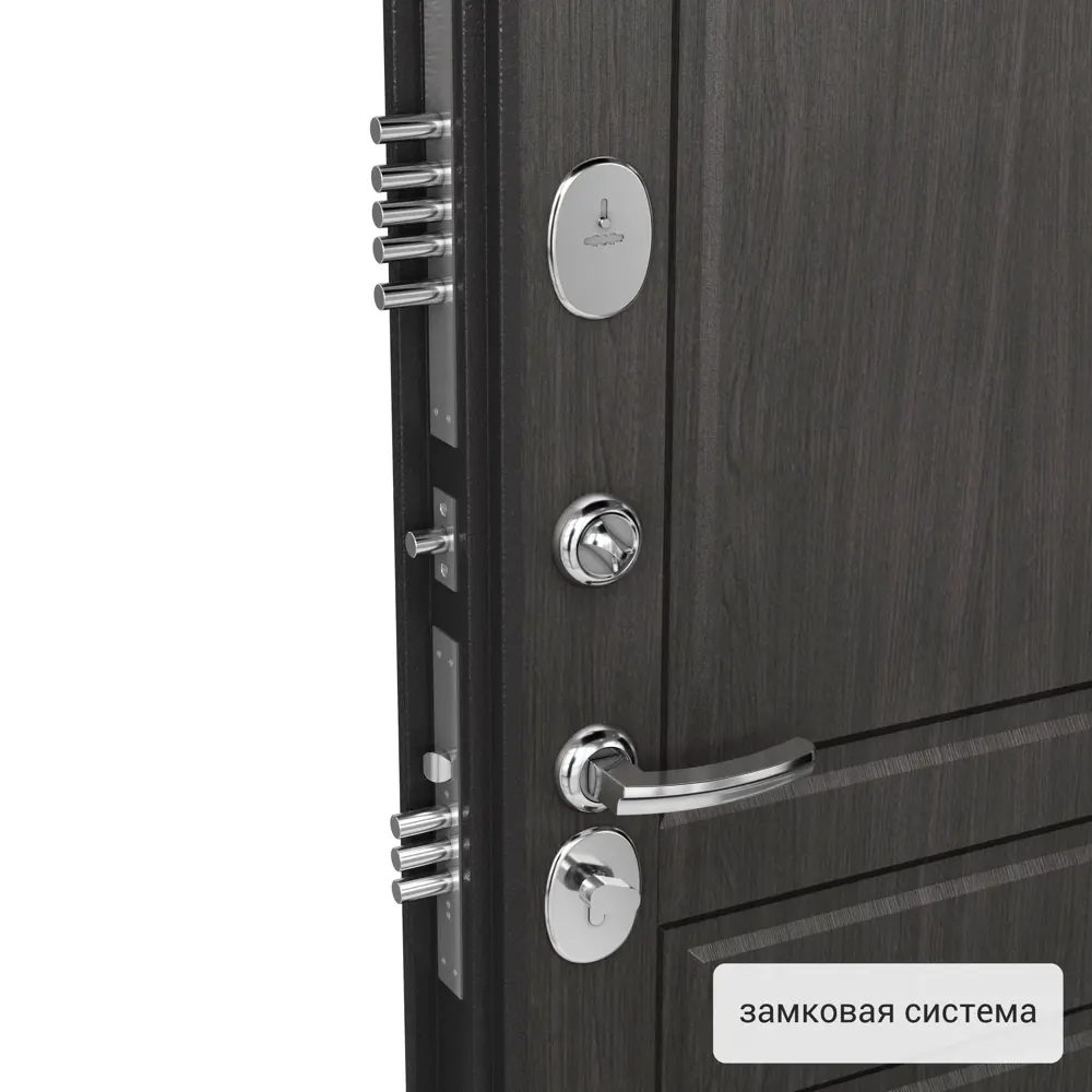 Дверь металлическая Контрол Мария, 960 мм, правая, цвет серый дуб TOREX STLM-2100046 - Вид №1