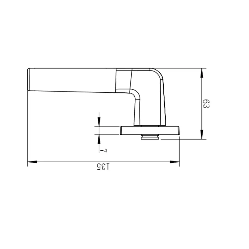 Дверная ручка на розетке KREAFORTA Акация без запирания цвет белый 89450135 STLM-2146147  - Вид №5