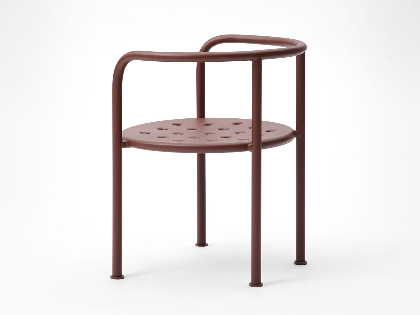 Алюминиевый стул с порошковым покрытием с подлокотниками FAST Roè ARCH-00081894 - Вид №2