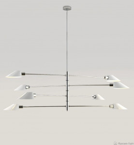 Aromas Cohen C1122/8 white люстра потолочная