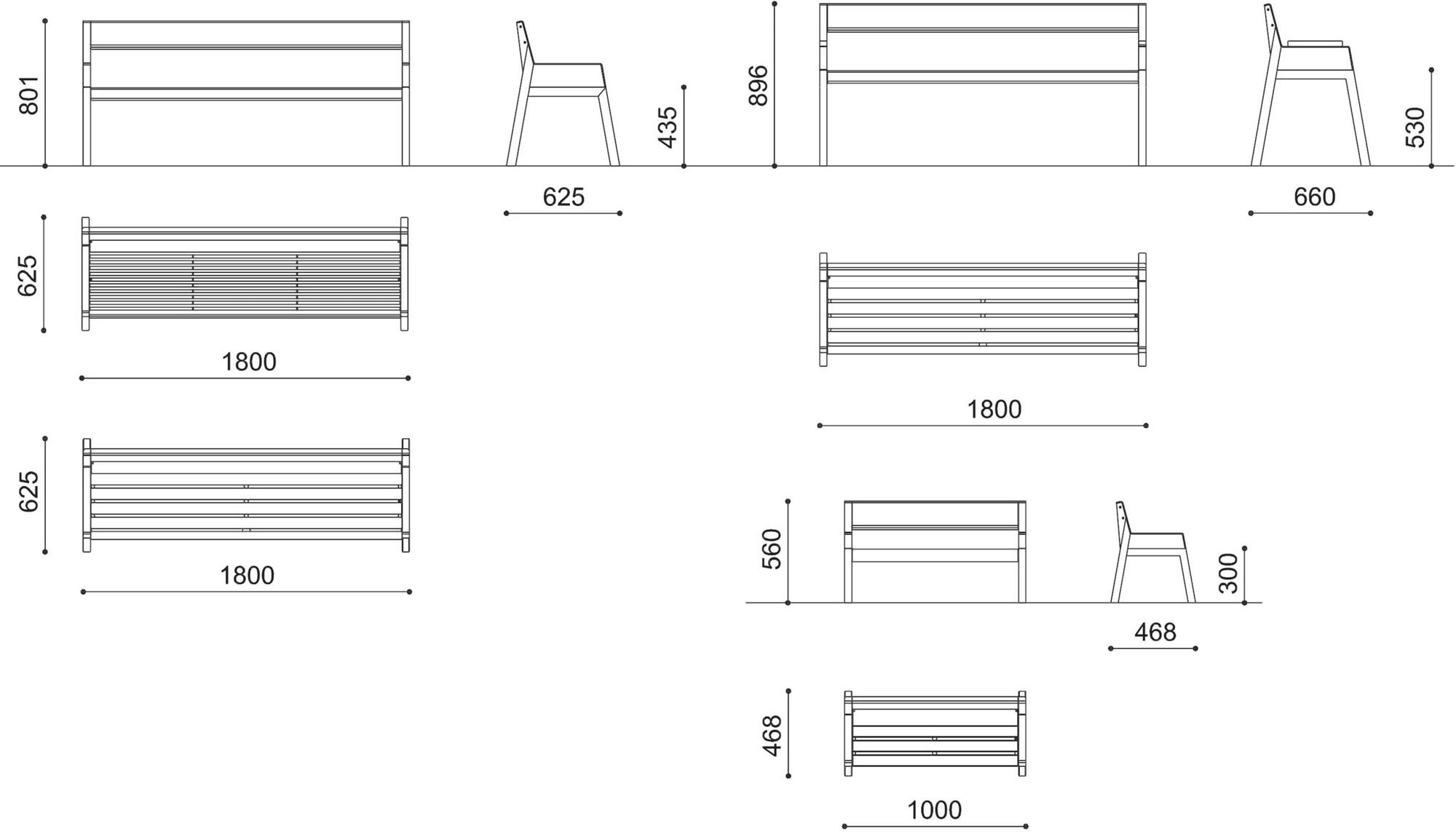 City Design Скамья стальная с подлокотниками со спинкой Casteo sun-id-1442943 - Вид №4