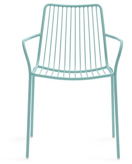 Pedrali Металлический садовый стул с подлокотниками Nolita 3656 - Вид №2
