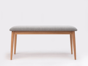 Деревянная мягкая скамейка