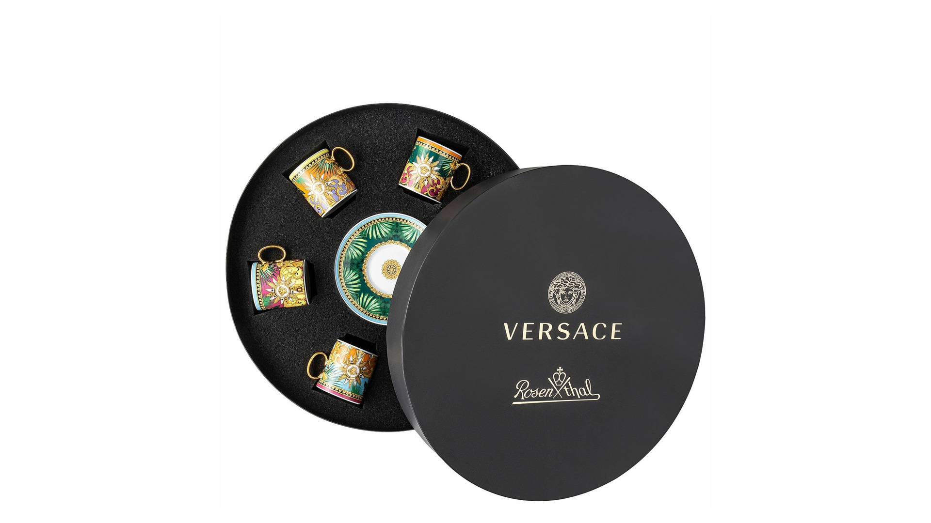 10660703 Rosenthal Versace Набор чашек для эспрессо с блюдцами Rosenthal Versace Мир джунглей 100мл, фарфор, 6 шт, п/к Фарфор  - Вид №1