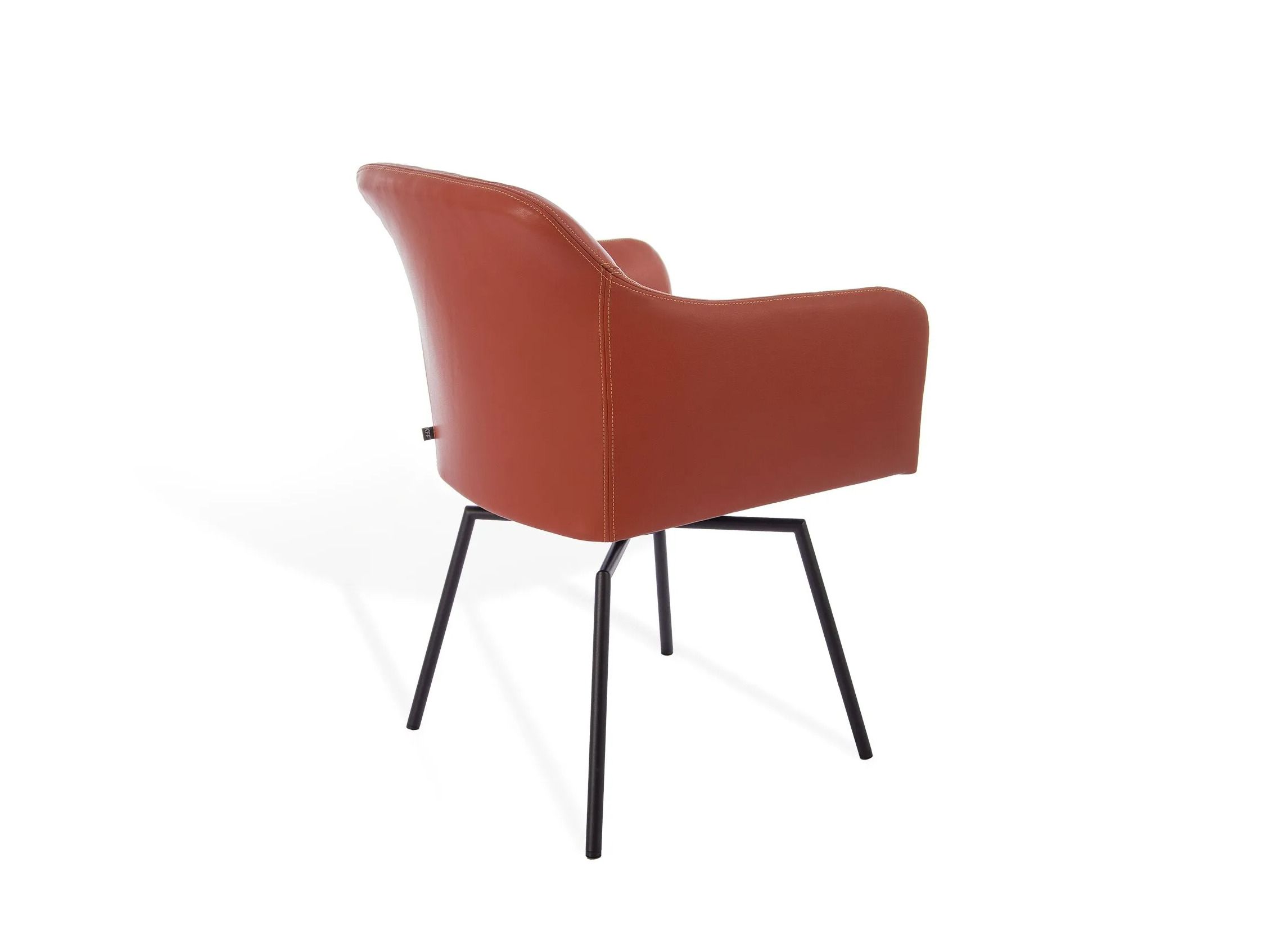 Мягкий стул с подлокотниками и крестообразной рамой KFF Youma Casual ARCH-00141105 - Вид №4