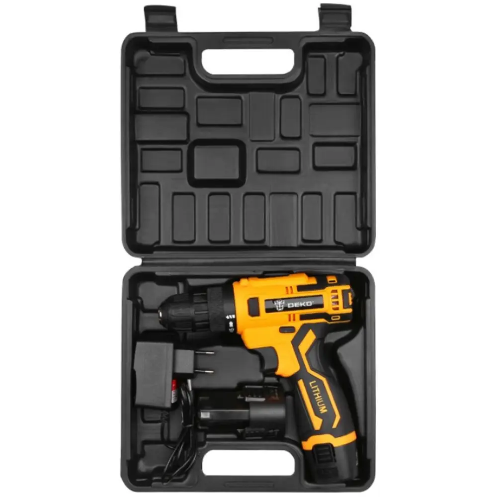Дрель-шуруповерт аккумуляторная Deko Banger 12V SET 3, 12 В Li-ion 2x1.5 Ач STLM-2127285 - Вид №5