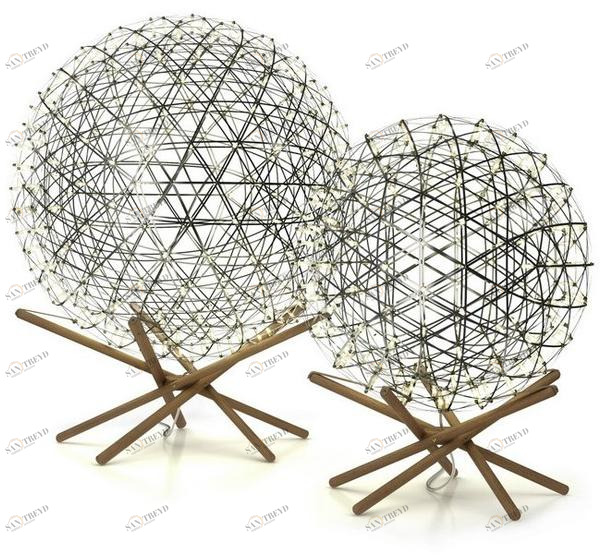 moooi Светодиодный торшер из нержавеющей стали и дерева Raimond sun-id-1484553