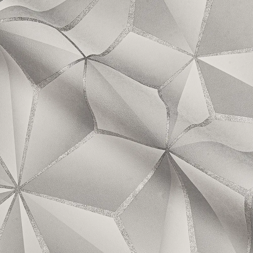 Обои флизелиновые Ateliero Kaleidos серые 1.06 м AT88187-06 Kaleidoscope STLM-2062267 - Вид №2