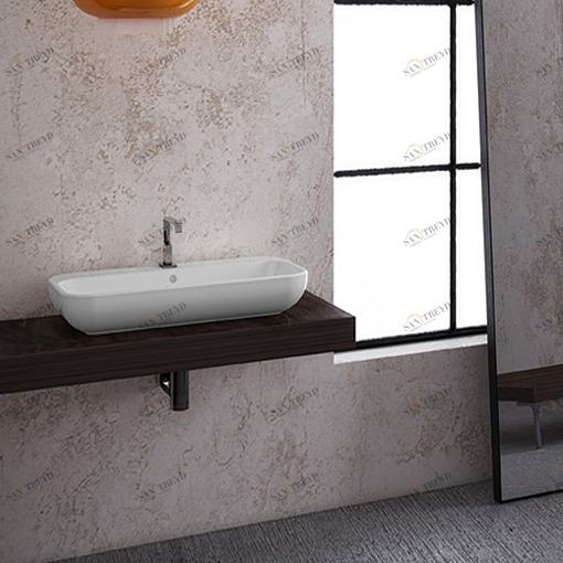 QB07040101 Накладная раковина на столешницу  овальная Disegno Ceramica 