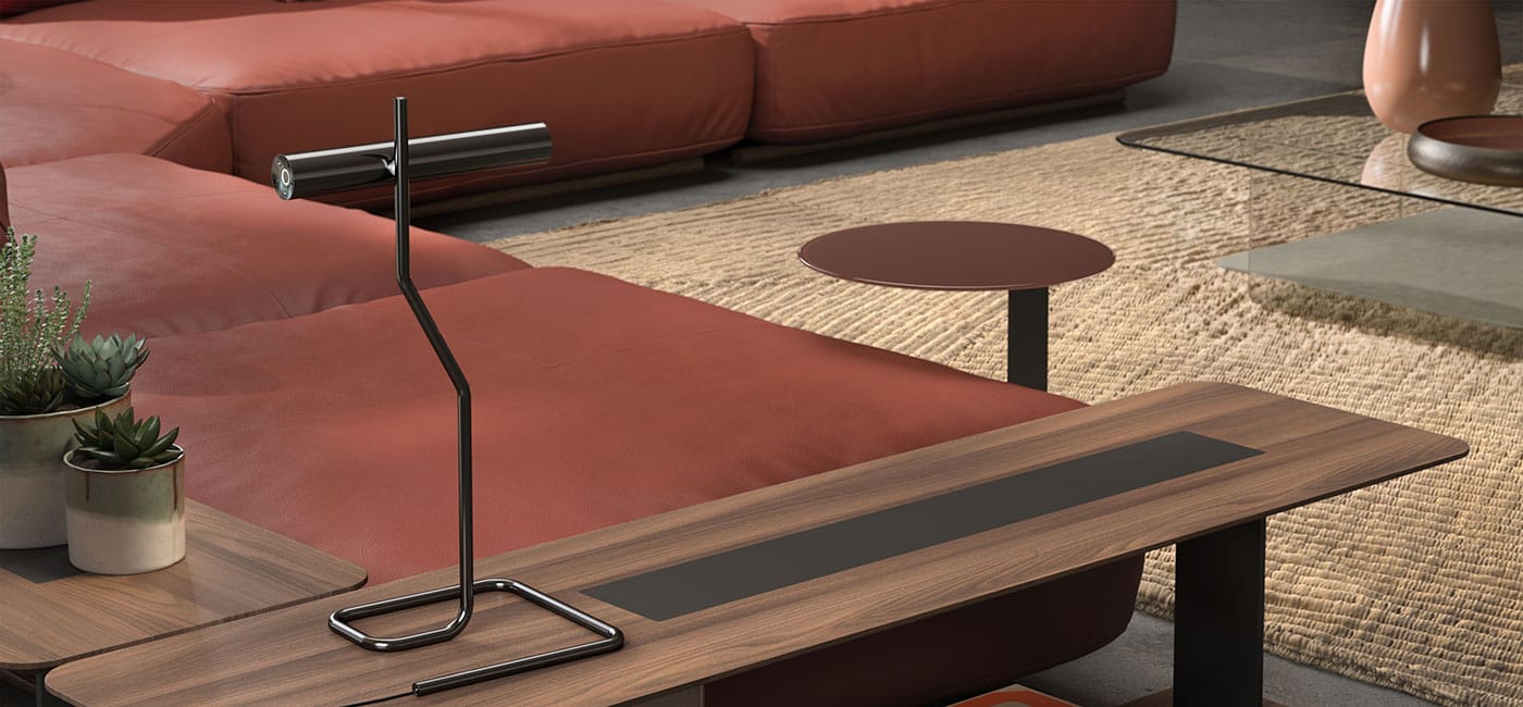 Регулируемая металлическая настольная лампа Natuzzi Italia Колизей ARCH-00121002 - Вид №3