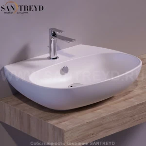 VI10BIANCOMATT Подвесная раковина настенная овальная Simas Vignoni белая