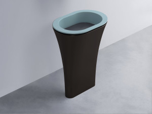 AMLA65-PL+AMPILO-BA+AMCOLO-LV Раковина Amedeo Ovale отдельностоящая cielo Enjoy + Amedeo