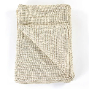 Плед golden snow, 130х180 см ENJOYME ДИЗАЙНЕРСКИЕ, ОДНОТОННЫЕ 254883 Бежевый