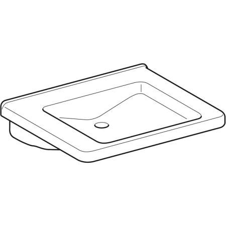 128662000 Раковина Geberit Renova Comfort Square, безбарьерная Geberit  - Вид №16