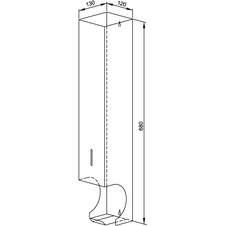 727168 Контейнер для хранения рулонов туалетной бумаги WP168 WAGNER_EWAR A-LINE Wagner Ewar  - Вид №1