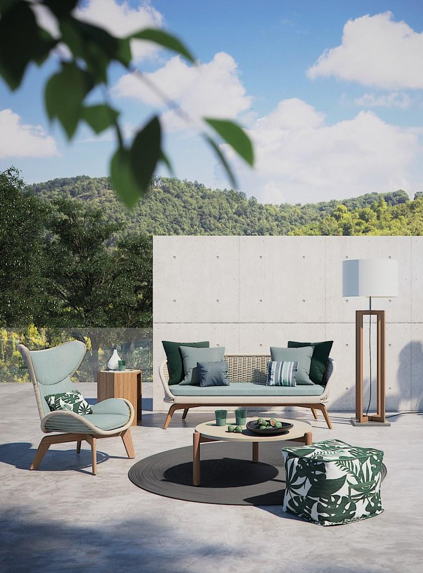 Atmosphera Садовое кресло с крыльями из веревки и ткани Harp Hp.lc - Вид №3