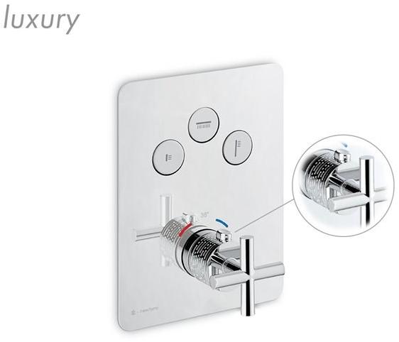 newform Смеситель для душа встраиваемый термостатический с переключателем Blink sun-id-1407372 - Вид №5