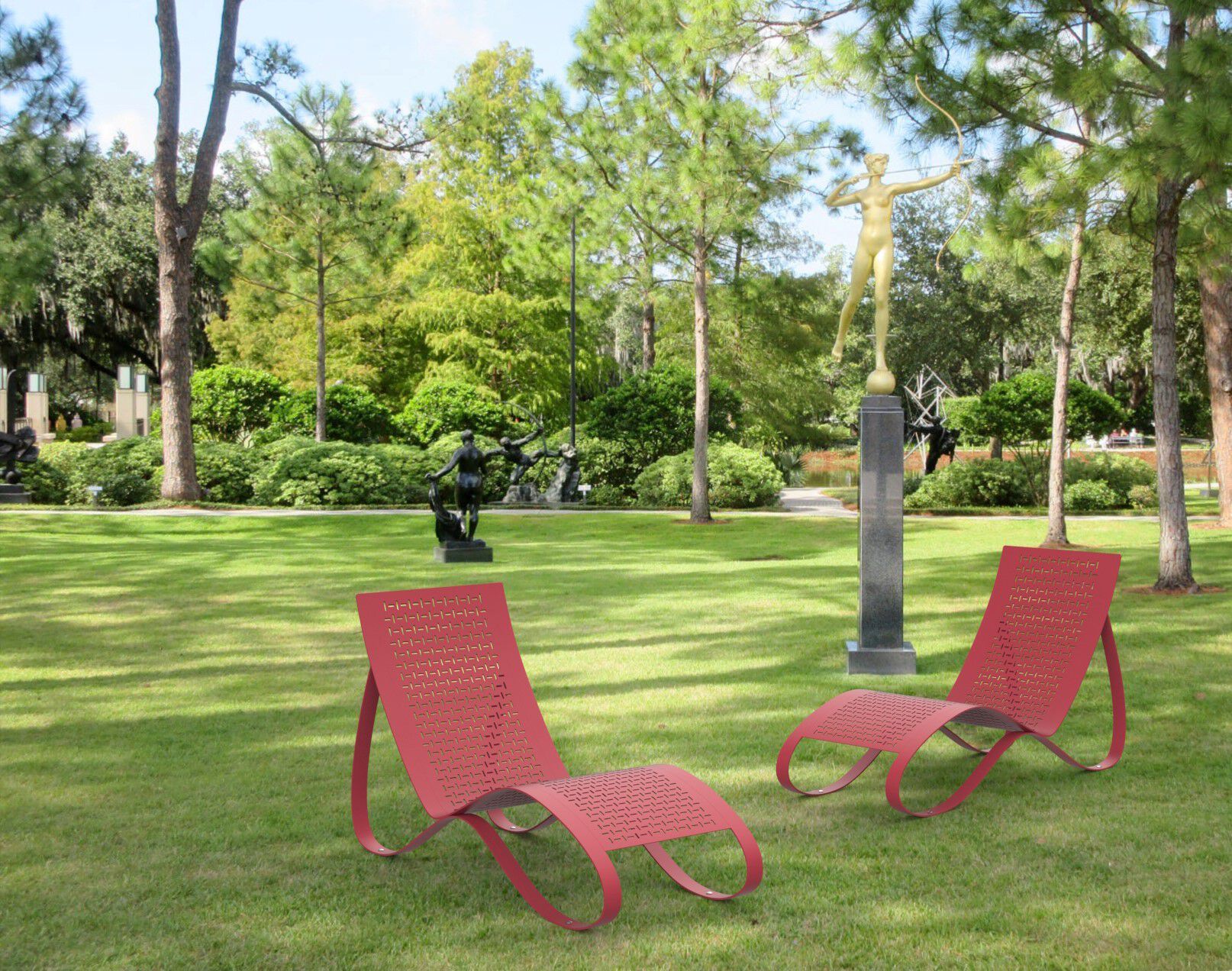 Наружное стальное сиденье CITYSì SIESTA ARCH-00098364 - Вид №3