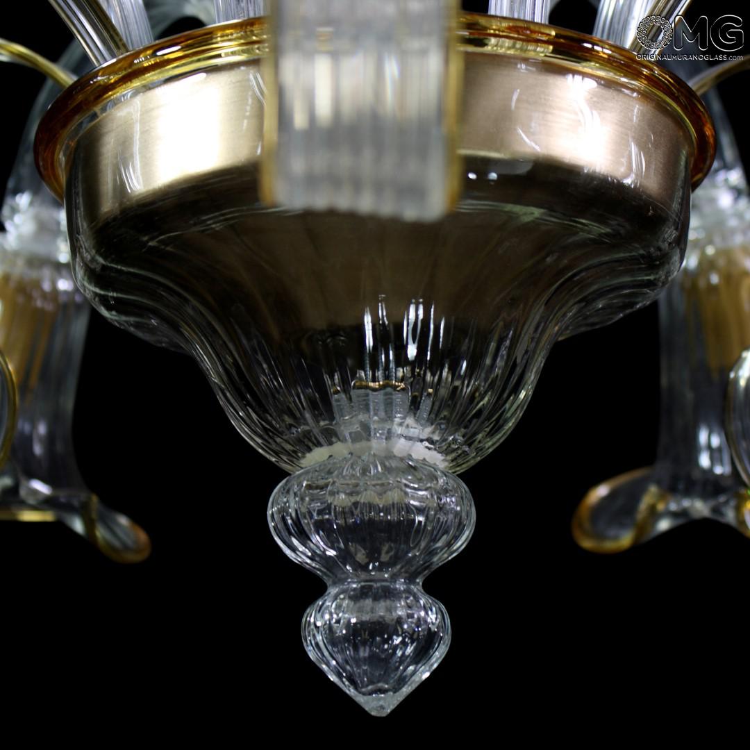 1136 ORIGINALMURANOGLASS Потолочный светильник Луна - Акватик - муранское стекло OMG 75 см  - Вид №1