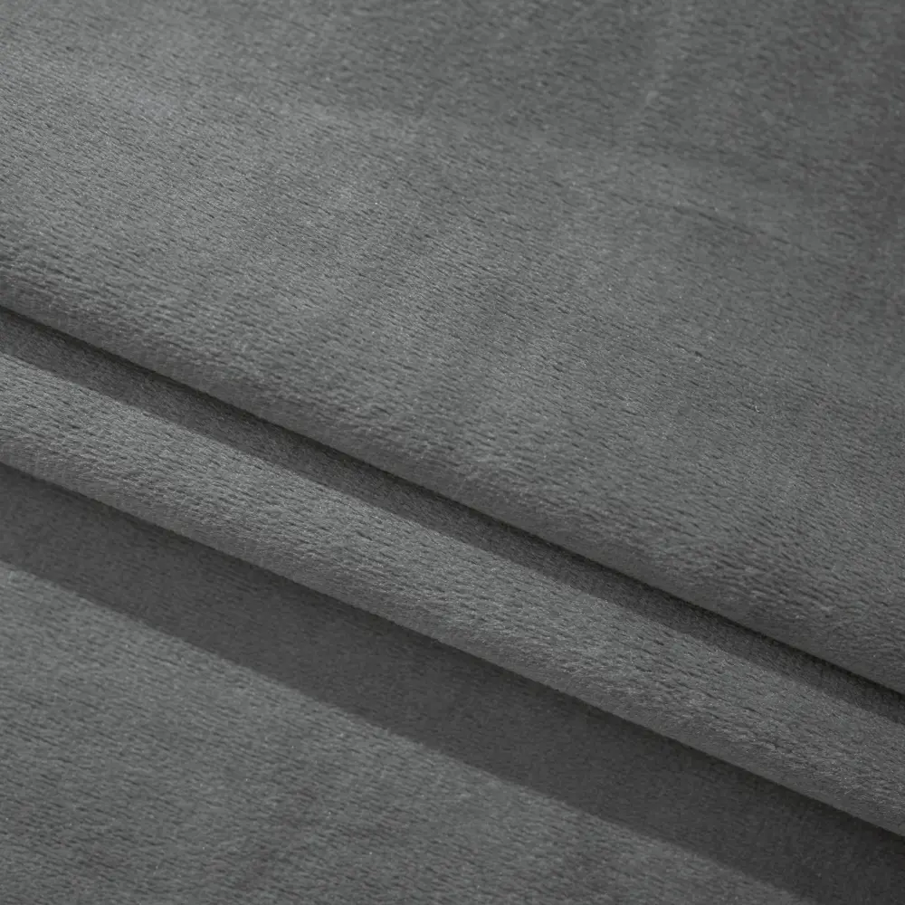 СТОЛИЦА ТЕКСТИЛЯ Бархатная ткань для штор темно-серый 150 см 89389427 STLM-1571540