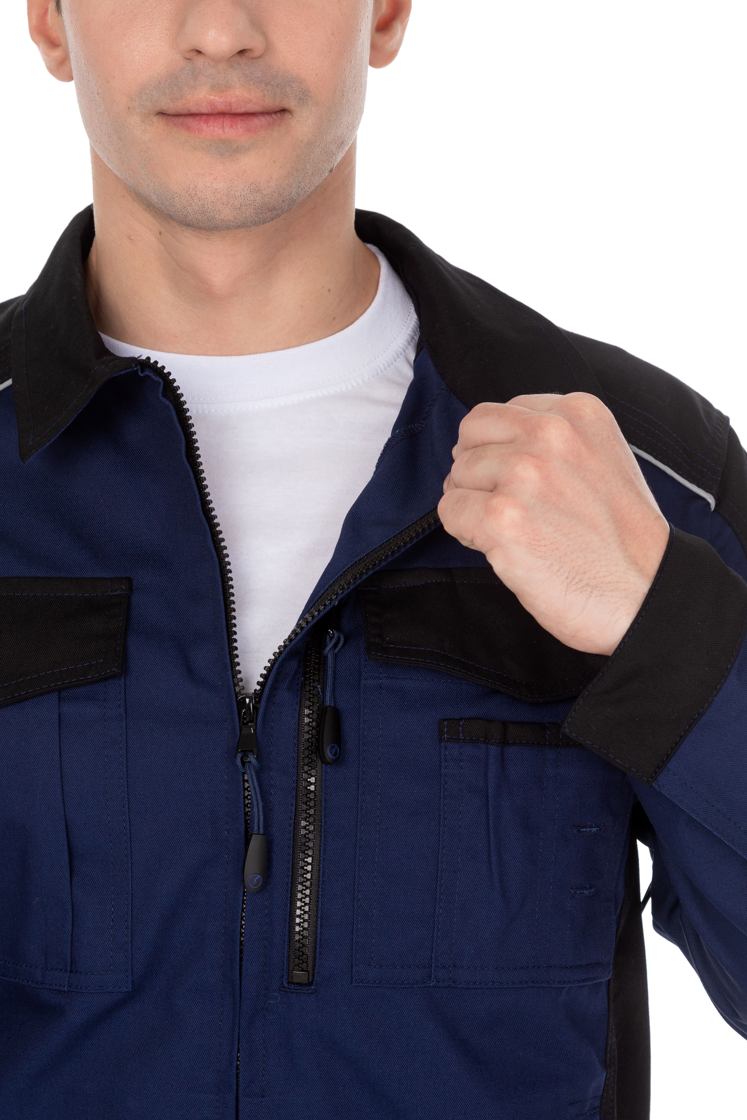 70043 Костюм  NEW темно-синий с черным STATUS  Летняя спецодежда  размер 48-50/182-188  - Вид №21