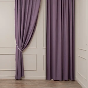 ЛТ ткань 1 п/м лен однотонный genevra фиолетовый 22 300 см