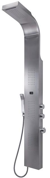 GEDY Настенная металлическая душевая стойка в современном стиле с переключателем и ручным душем sun-id-1478591 - Вид №2