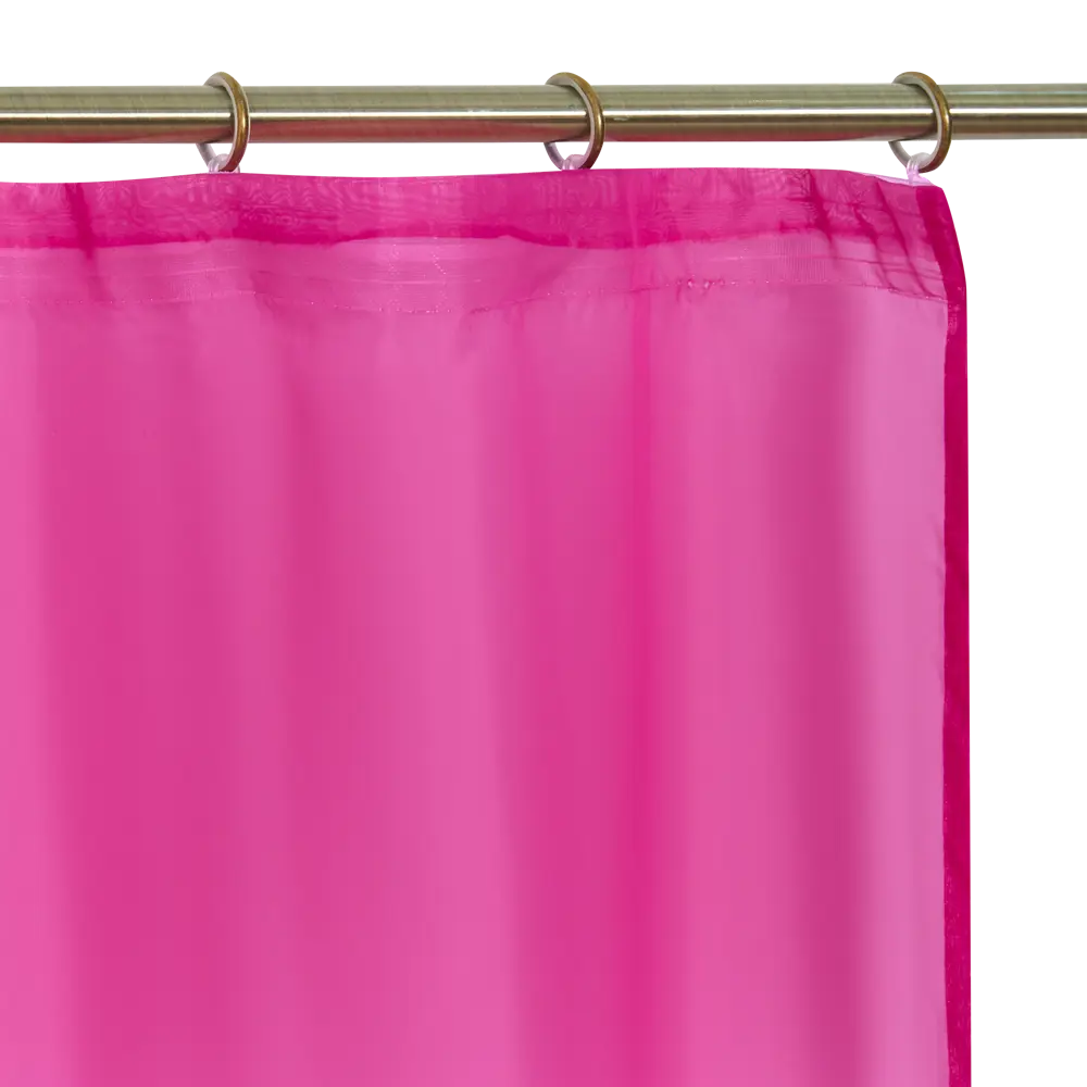 Тюль на ленте с утяжелителем Капри 250x260 см цвет розовый MIAMOZA STLM-2190658 - Вид №3