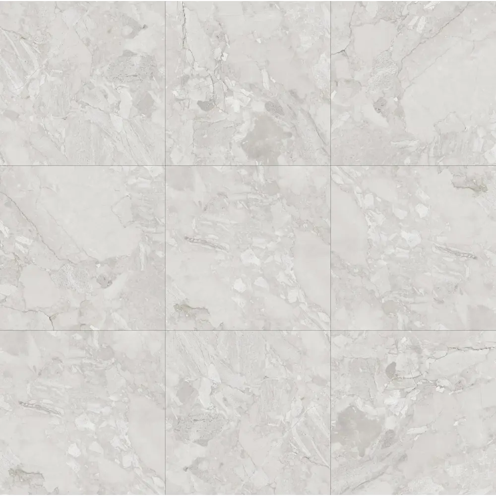 Глазурованный керамогранит Vermont Bianco Carving 60x60 см 1.44 м² матовый цвет серый Santreyd STLM-2039307 - Вид №2