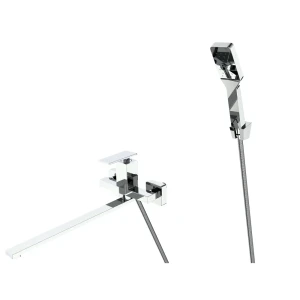 Смеситель для ванны KONSENSA Прато с лейкой и шлангом 89396332