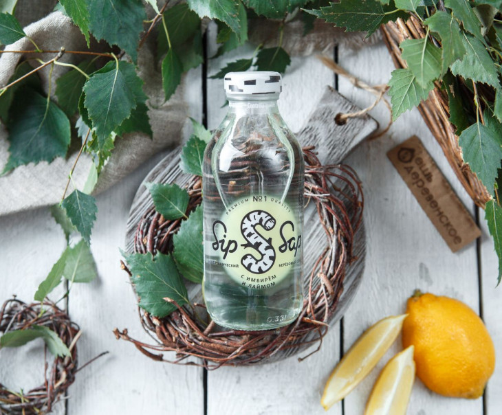 5250 Сок березовый с имбирем и лаймом Вкусляндия 